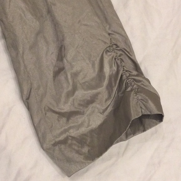 Silver Metallic Bomber Jacket Size Large - Picture 7 of 8